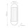 LED Wandlampe Metall Glas H: 42,2 cm in Messing Antik