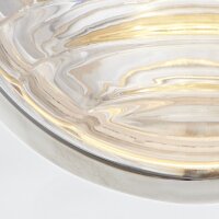 Wandlampe LED rund Ø 14,3 cm Metall Glas in Nickel...