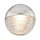 Wandlampe LED rund Ø 14,3 cm Metall Glas in Nickel poliert