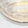 Wandlampe LED rund Ø 14,3 cm Metall Glas in Nickel poliert