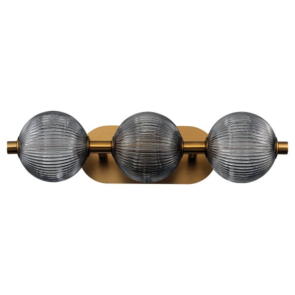 Wandleuchte LED IP44 58,7 cm Metall Glas 3000 K Bad