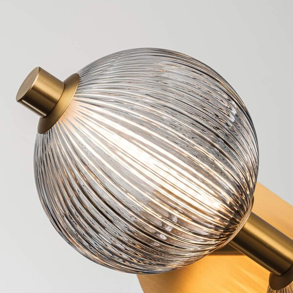 Wandleuchte LED IP44 58,7 cm Metall Glas 3000 K Bad