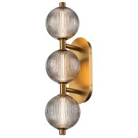 Wandleuchte LED IP44 58,7 cm Metall Glas 3000 K Bad