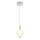 LED Hängeleuchte Rauchglas Metall D: 15,2 cm rund 3000 K
