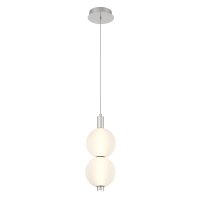 LED Hängelampe Weiß Nickel Ø 15,2 cm...