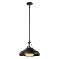 Hängelampe Bronze antik Ø 36,8 cm Metall Glas...
