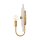 Wandleuchte innen H: 30 cm in Messing Antik aus Stahl Glas
