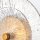 Wandleuchte innen H: 30 cm in Messing Antik aus Stahl Glas