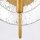 Wandleuchte innen H: 30 cm in Messing Antik aus Stahl Glas