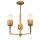 Kronleuchter Modern Ø 50,8 cm 3-armig E14 in Blattgold