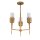 Kronleuchter Modern Ø 50,8 cm 3-armig E14 in Blattgold