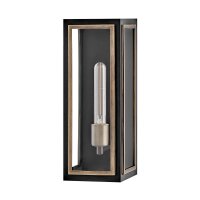 Außenlampe Wand 38,1 cm hoch IP44 E27 Aluminium...