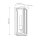 Außenlampe Wand 38,1 cm hoch IP44 E27 Aluminium Glas eckig