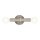 Wandlampe Bad 24,8 cm hoch IP44 Metall in Nickel 2x E27