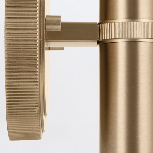 Badlampe Wand 24,8 cm hoch IP44 in Champagner Bronze 2x E27