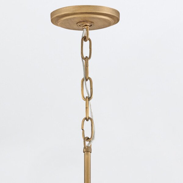 Hängeleuchte Rattan Ø 30,5 cm in Gold brüniert E27 JARLAN