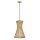Hängeleuchte Rattan Ø 30,5 cm in Gold brüniert E27 JARLAN