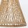 Hängeleuchte Rattan Ø 30,5 cm in Gold brüniert E27 JARLAN