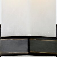 Wandleuchte indirekt H: 38,1 cm Alabaster Metall 2x E27