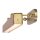Bilderlampe LED B: 80 cm groß in Messing Antik Cognac