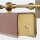 Bilderlampe LED B: 80 cm groß in Messing Antik Cognac