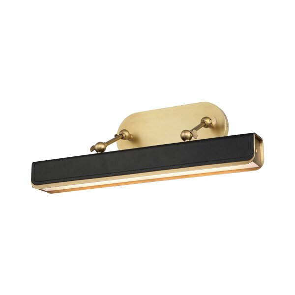 LED Bilderlampe schwenkbar B: 50,2 cm Metall Kunstleder 2700K