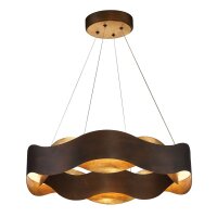 Hängelampe LED rund Ø 61 cm Metall in Bronze...