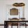 LED Pendelleuchte Modern rund Ø 85 cm in Bronze Gold