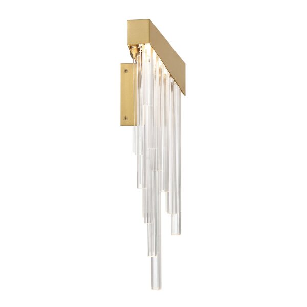 LED Wandlampe dekorativ 50,8 cm hoch in Gold 3000K