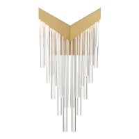 LED Wandlampe dekorativ 50,8 cm hoch in Gold 3000K
