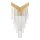 LED Wandlampe dekorativ 50,8 cm hoch in Gold 3000K