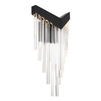 LED Wandlampe Schwarz H: 50,8 cm 3000 K dekorativ