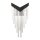 LED Wandlampe Schwarz H: 50,8 cm 3000 K dekorativ