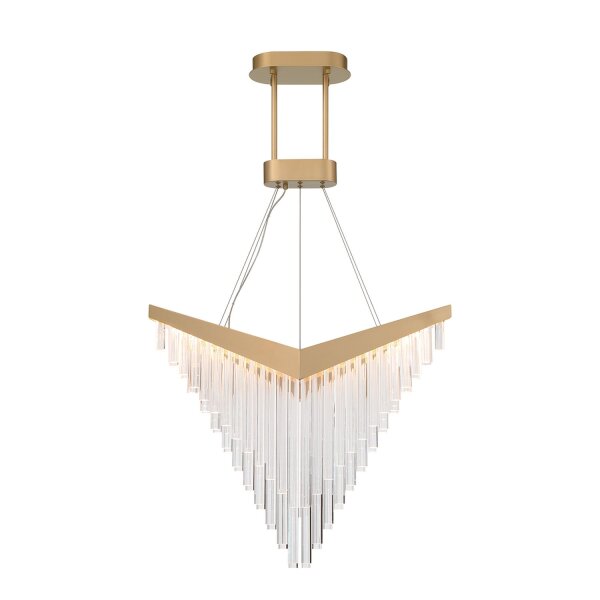 LED Hängeleuchte Modern Design B: 81 cm in Gold 3000K