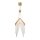 LED Hängeleuchte Modern Design B: 81 cm in Gold 3000K