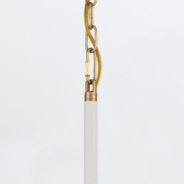 Hängelampe LED Metall Glas 46 cm breit H: max. 255,3 cm