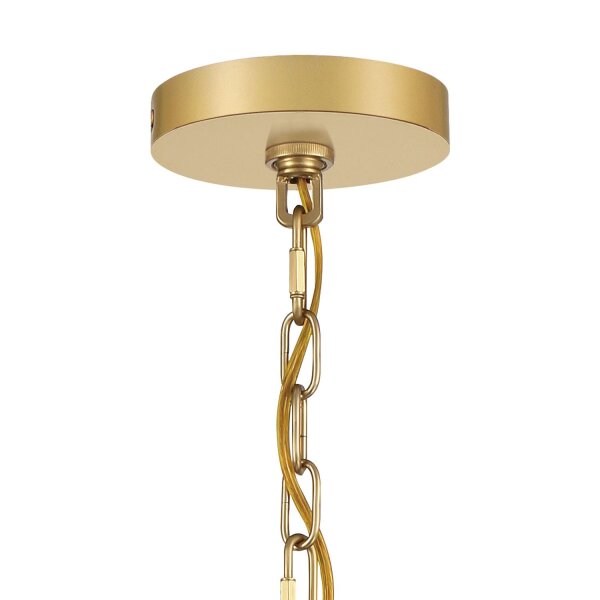 Hängelampe LED Metall Glas 46 cm breit H: max. 255,3 cm