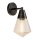 Wandlampe Art Déco H: 29,5 cm Metall Glas E27 in Bronze Antik
