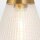Wandlampe Metall Glas 29,5 cm hoch in Messing Antik E27