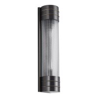 Wandlampe Metall Glas 46,7 cm hoch 2x E27 in Bronze Antik