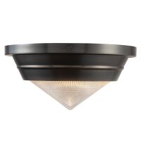 Deckenleuchte rund D: 25,7 cm Metall Glas E14 Art...