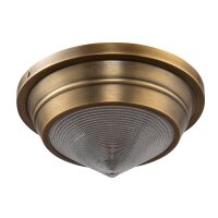 Deckenleuchte Glas Metall Ø 25,7 cm rund klein...