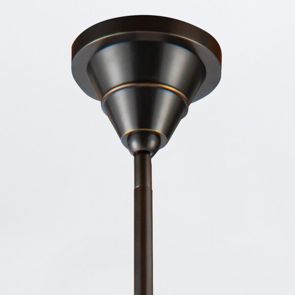 Hängeleuchte Glas Metall Ø 34,3 cm in Bronze Antik E27