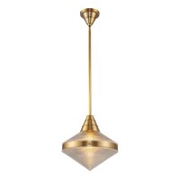 Pendelleuchte rund &Oslash; 34,3 cm Metall Glas E27 in...