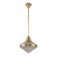 Pendelleuchte rund Ø 34,3 cm Metall Glas E27 in...