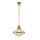 Pendelleuchte rund Ø 34,3 cm Metall Glas E27 in Messing antik