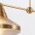 Pendelleuchte Metall Glas B: 103,2 cm in Messing antik E27