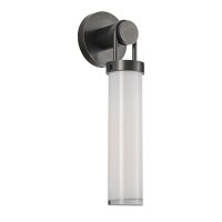 Wandleuchte Metall Glas E27 H: 40 cm in Bronze Antik