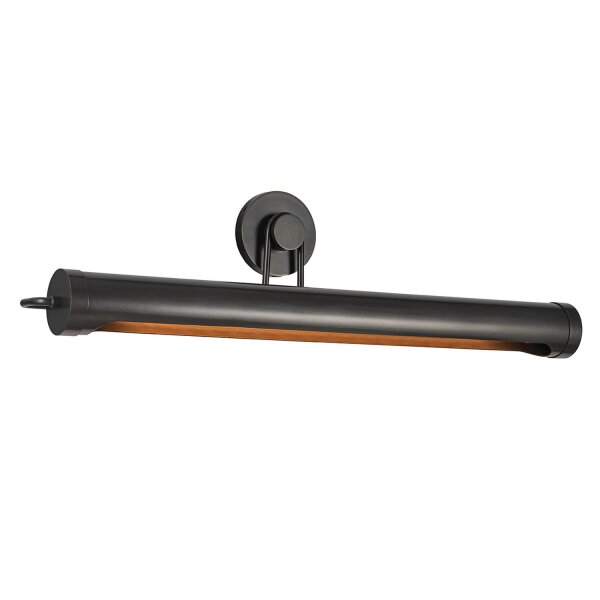 Bilderlampe Metall 81,3 cm breit groß in Bronze Antik 2x E27