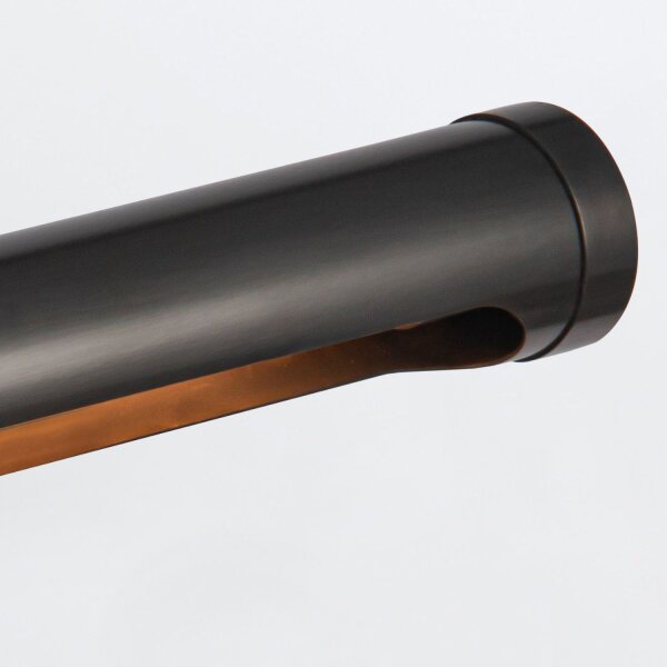 Bilderlampe Metall 81,3 cm breit groß in Bronze Antik 2x E27